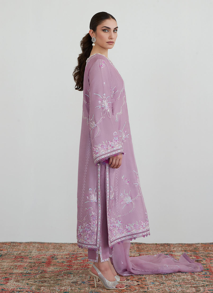 Mona Mauve Shirt And Dupatta