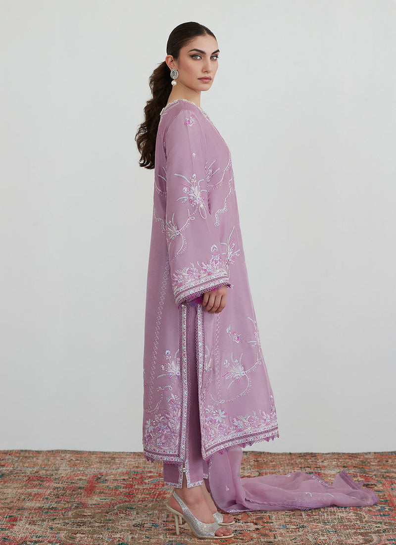 Mona Mauve Shirt And Dupatta