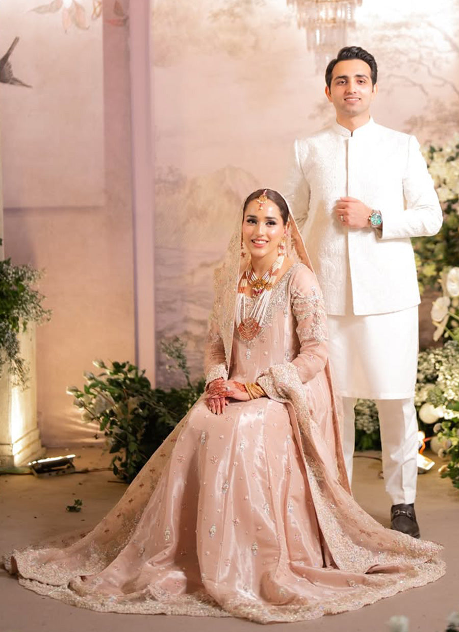 A fairytale bride glowing in Farah Talib Aziz.