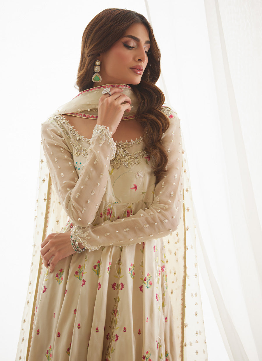 Aris Ivory Kalidaar And Dupatta
