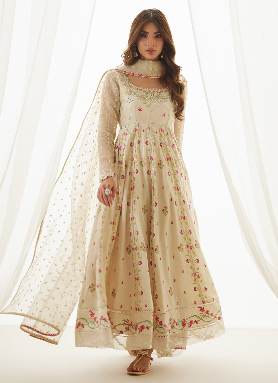 Aris Ivory Kalidaar And Dupatta