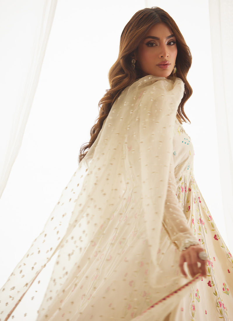 Aris Ivory Kalidaar And Dupatta