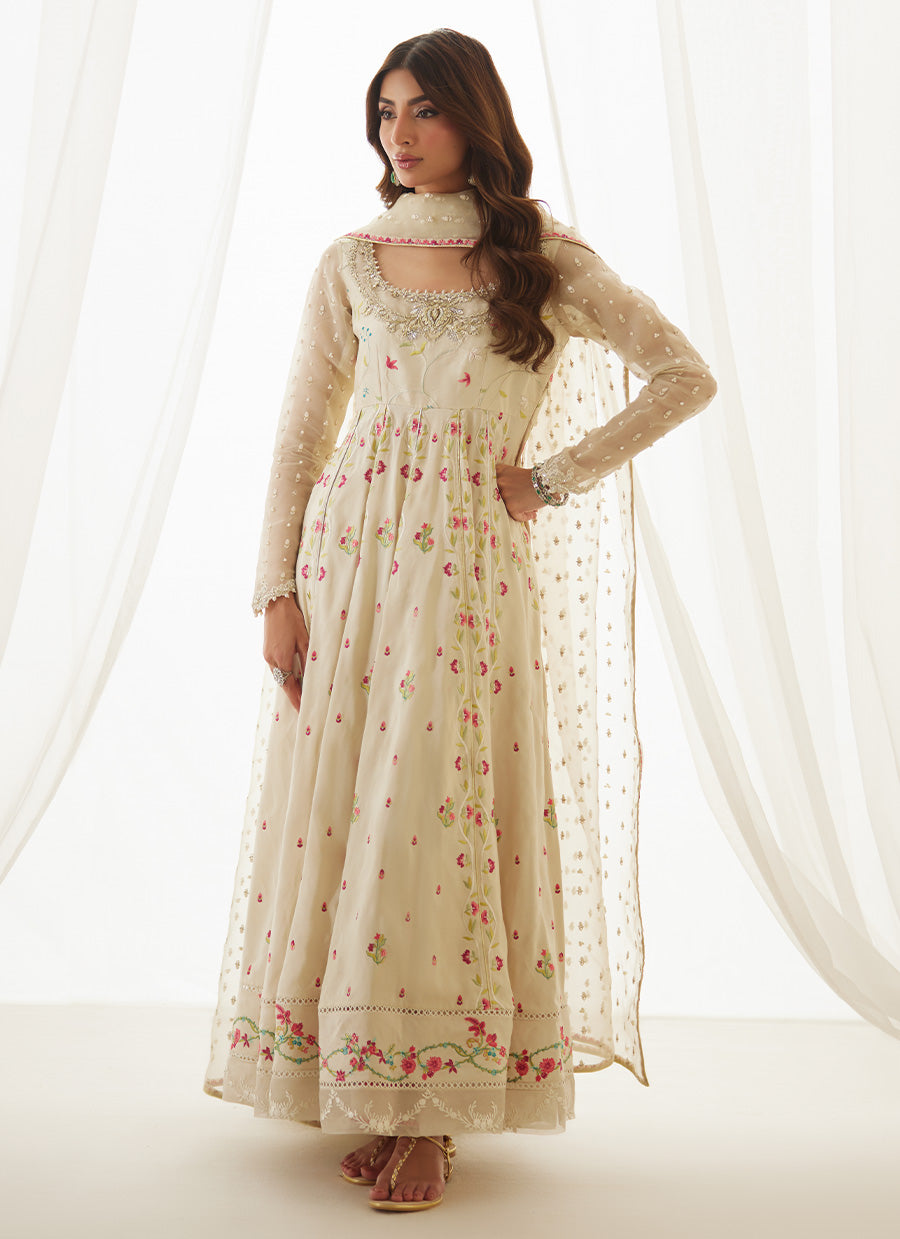 Aris Ivory Kalidaar And Dupatta