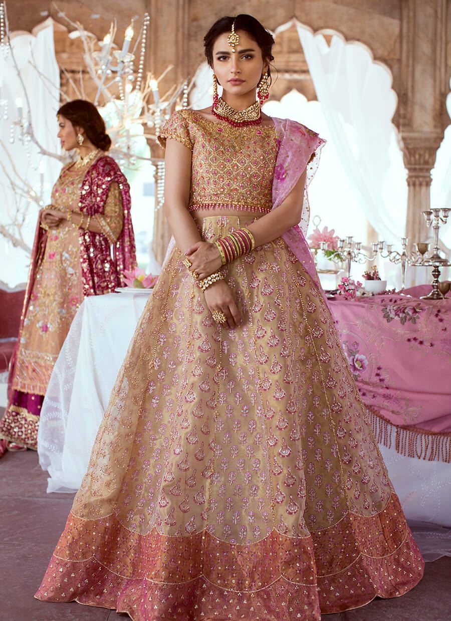 Rose Gold Lehnga Choli