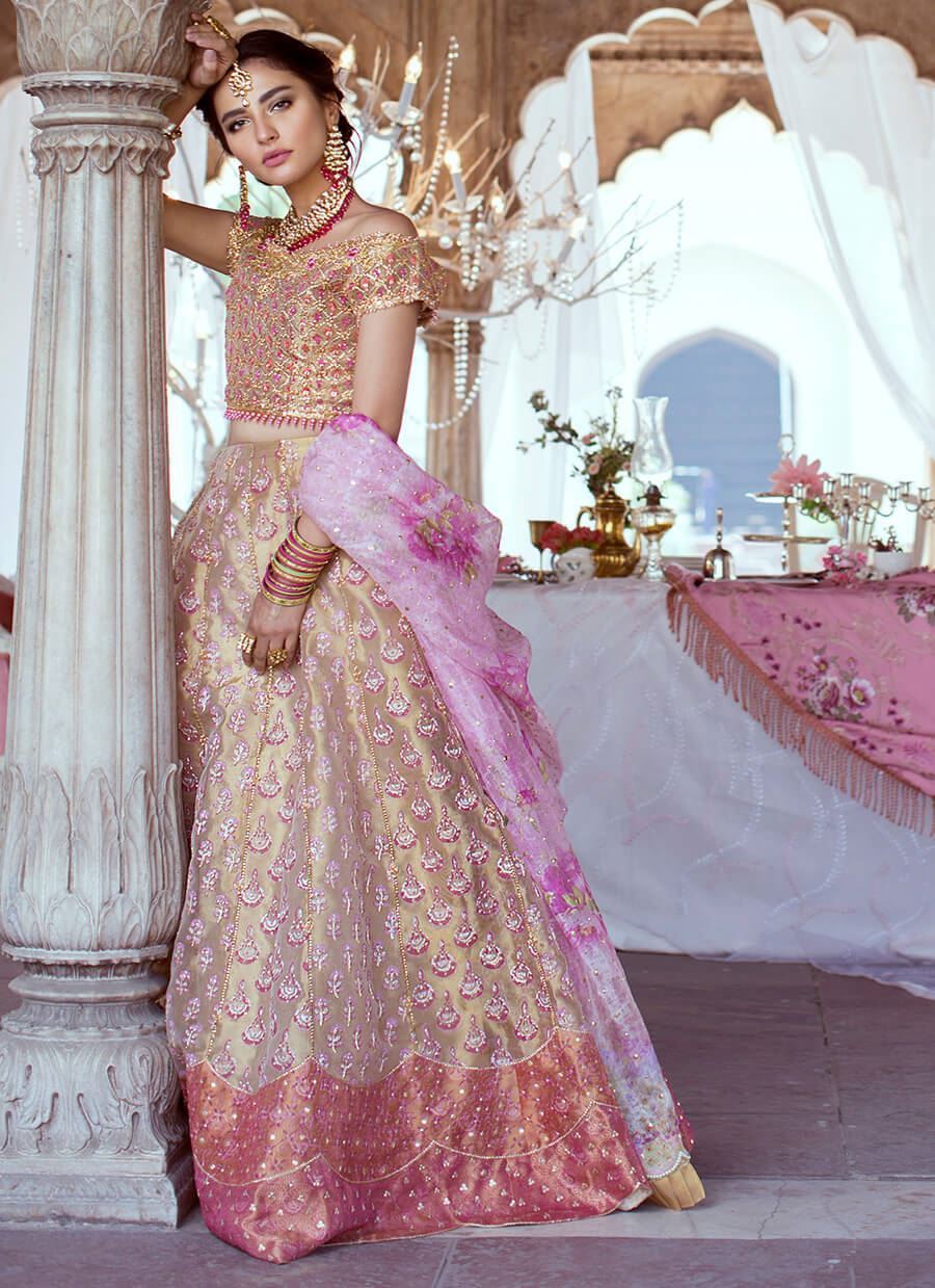 Rose Gold Lehnga Choli