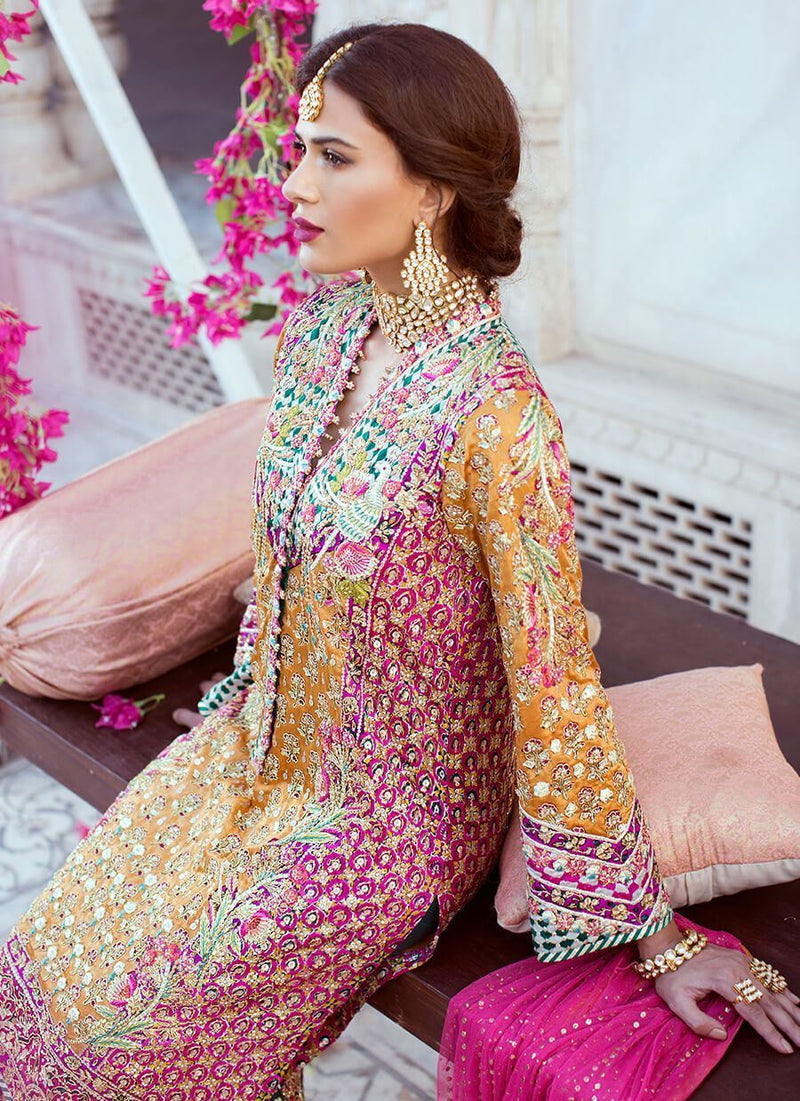 Burnt Orange Gota Kurta