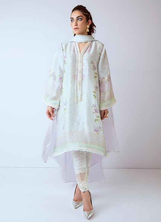 Firozeh Luxe Raw Silk Shirt And Dupatta