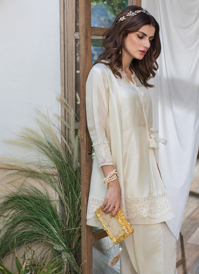 Pearl embellished maya wrap