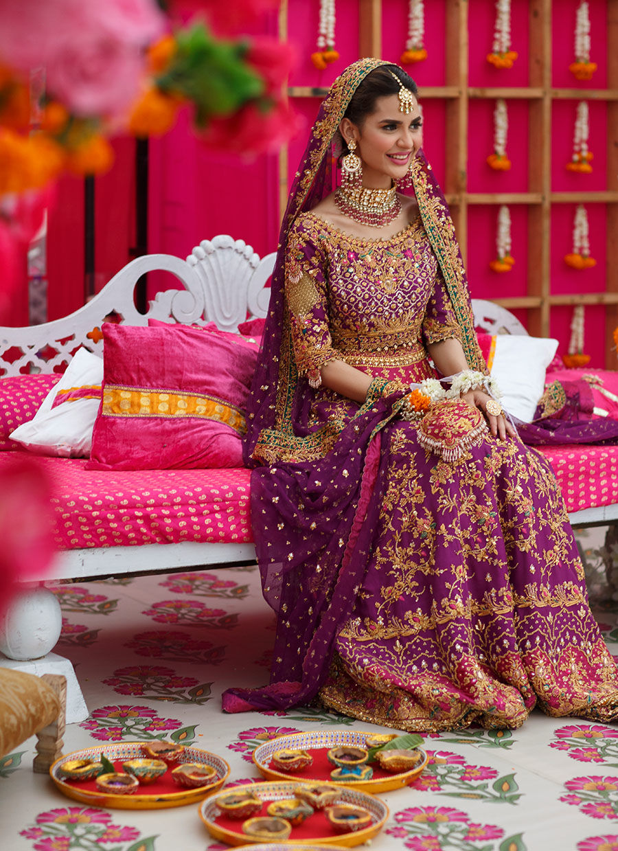 Natasha Aubergine Lehnga Choli