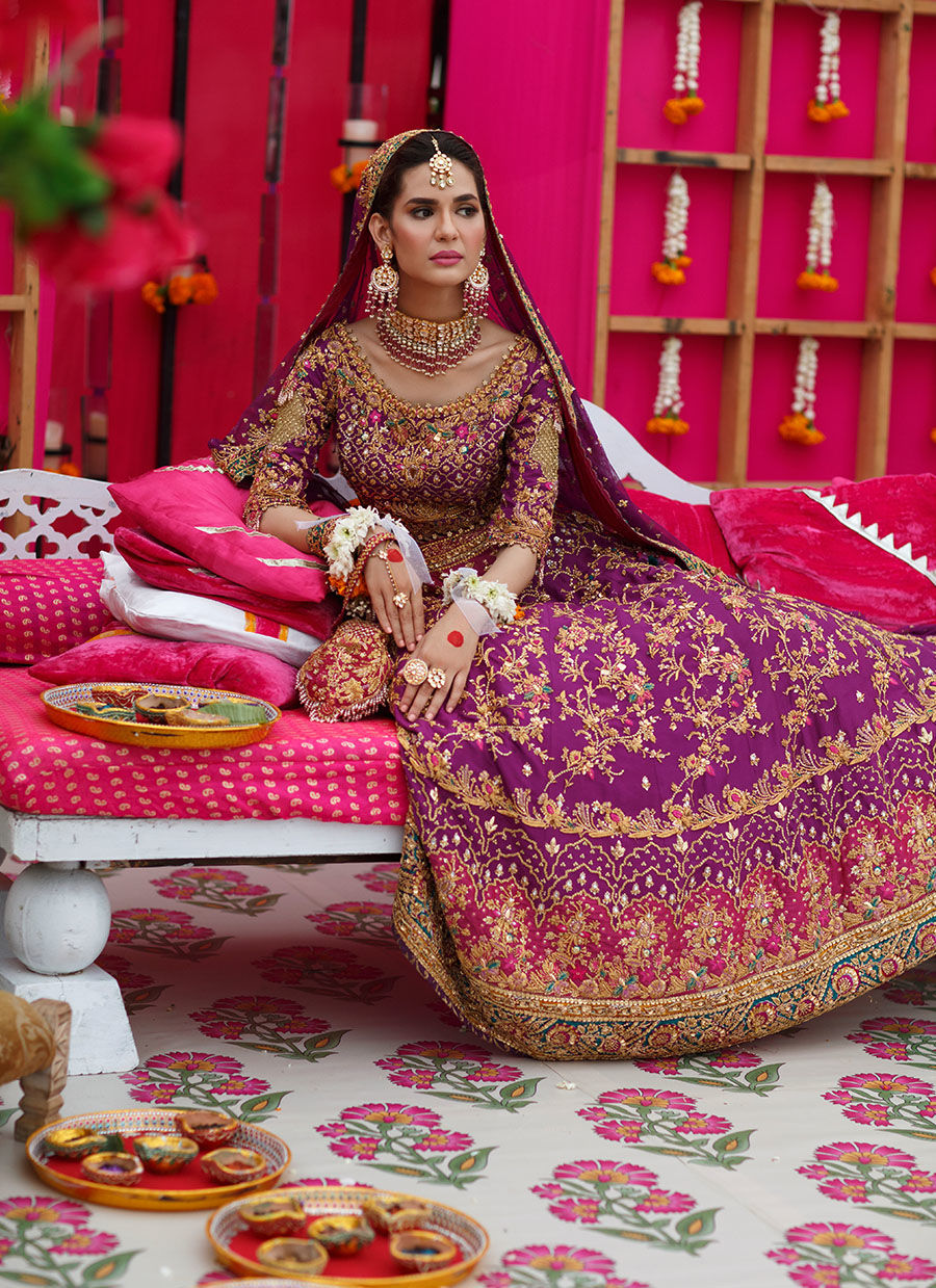 Natasha Aubergine Lehnga Choli