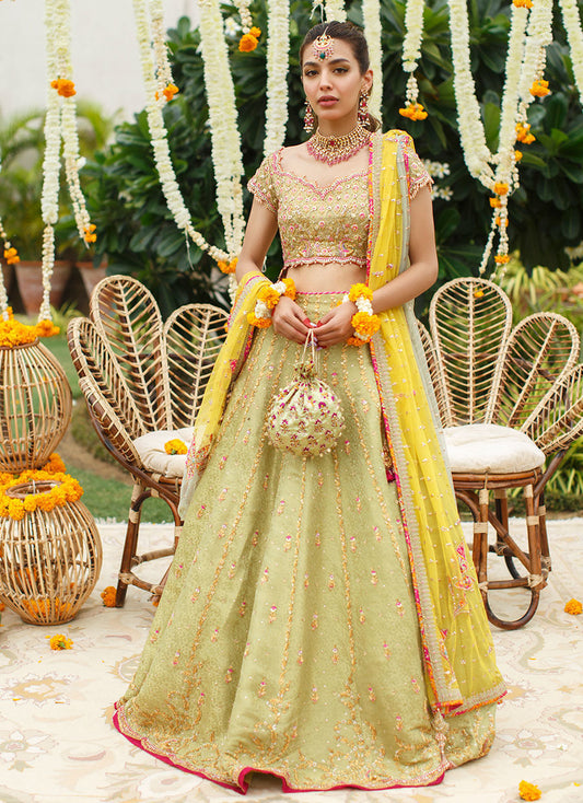 Zena Lime Lehenga Choli