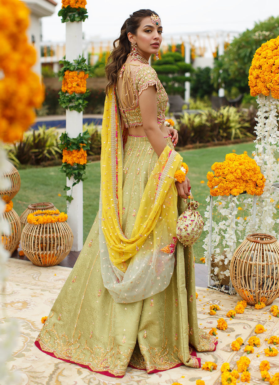 Zena Lime Lehenga Choli