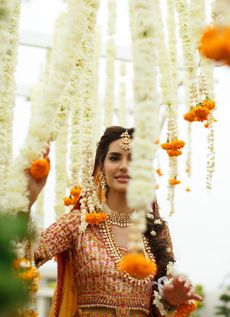 Riha Saffron Lehenga Choli