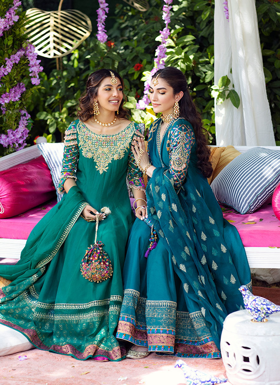 Eira Emerald Kalidaar and dupatta