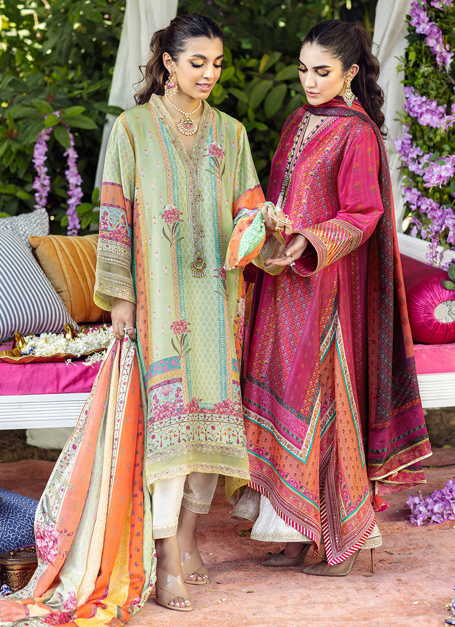 Erina Lime Shirt and Dupatta