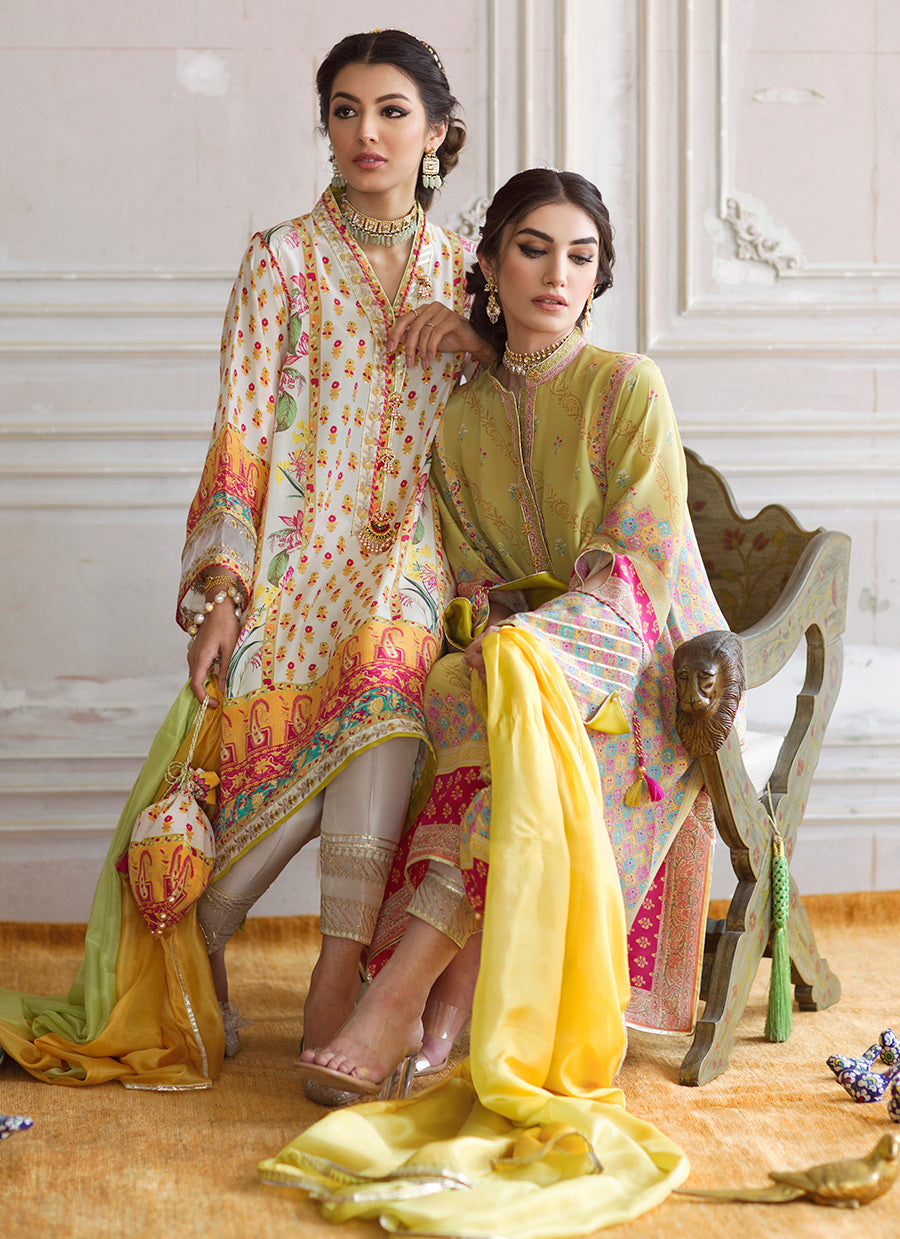 Dahlia Crepe Tunic and Silk Dupatta