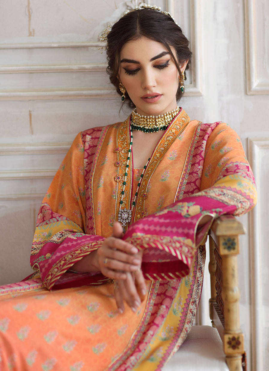 Sienna Crepe Tunic and Silk Dupatta