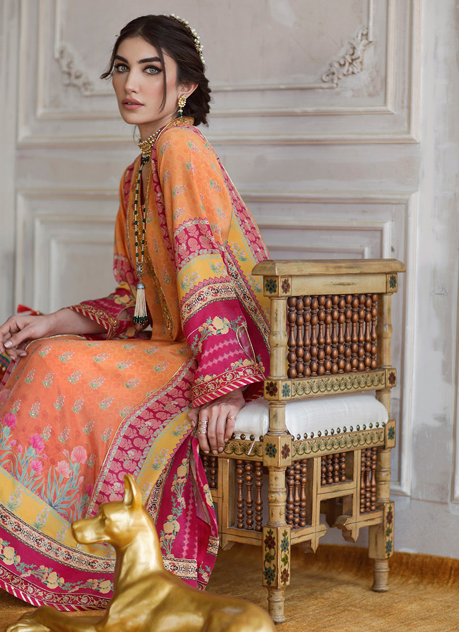 Sienna Crepe Tunic and Silk Dupatta