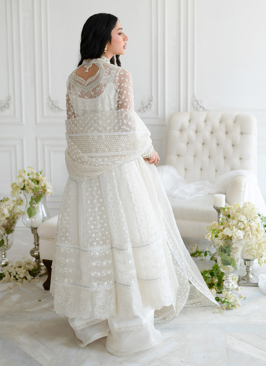 Leelee Ivory Kalidaar and dupatta