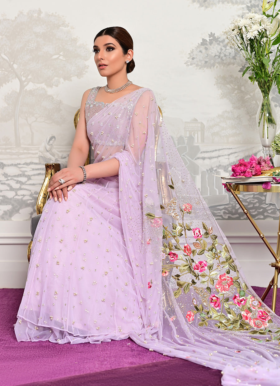 Lilac Maaheem Saree