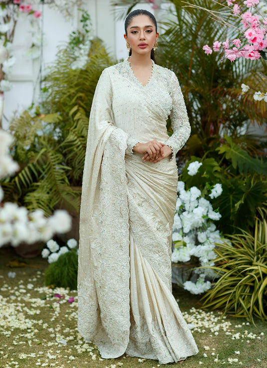 Seraphine Ivory Saree