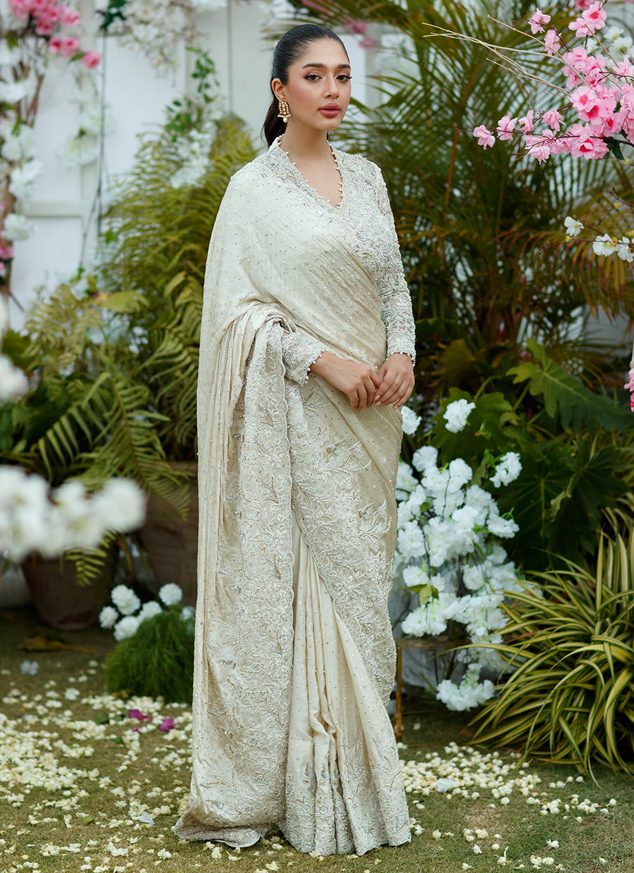 Seraphine Ivory Saree