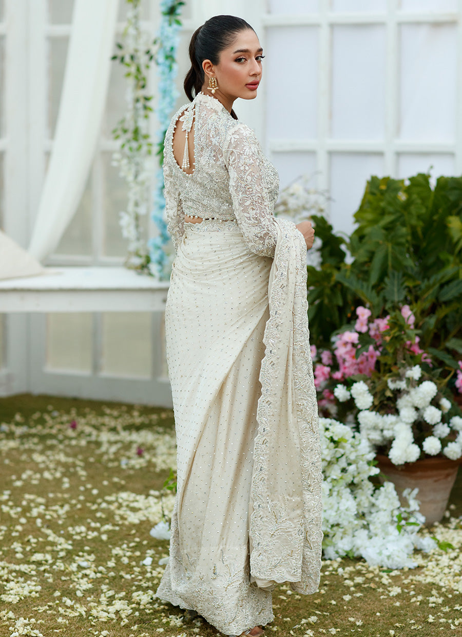 Seraphine Ivory Saree