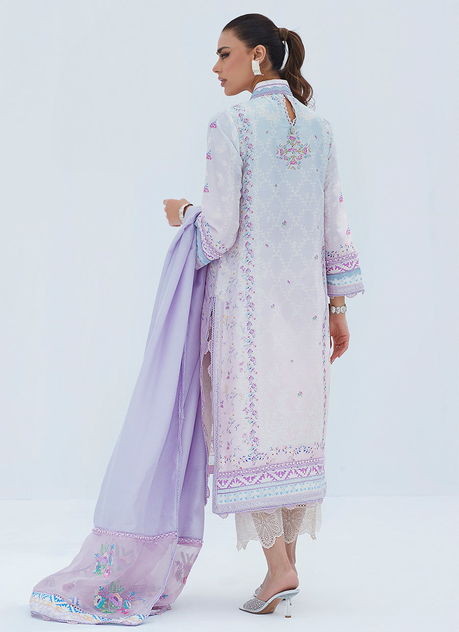 Liz Lilac Shirt And Dupatta