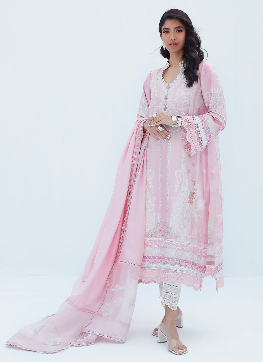 Aerin Blush Shirt And Dupatta