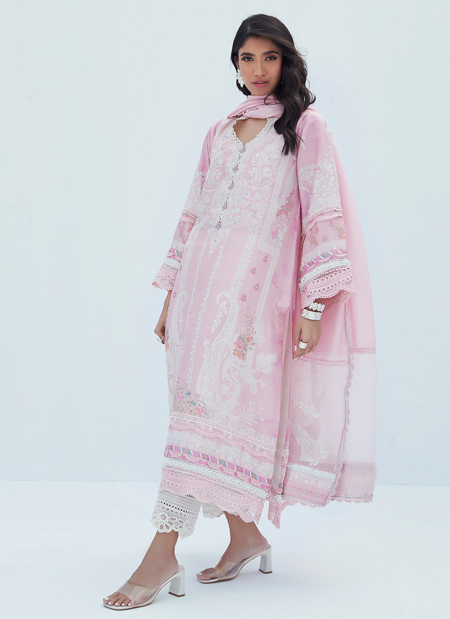 Aerin Blush Shirt And Dupatta