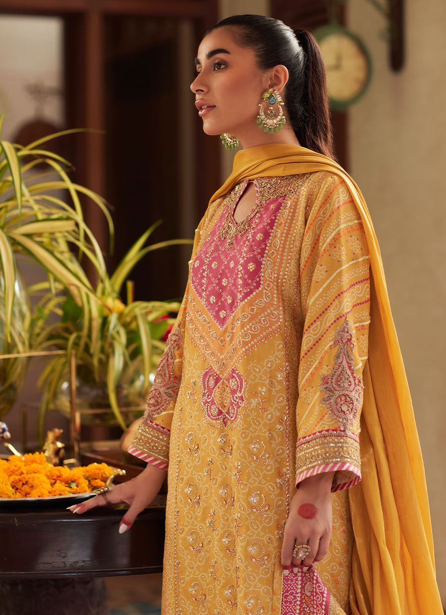 Lita Saffron Kurta and Dupatta