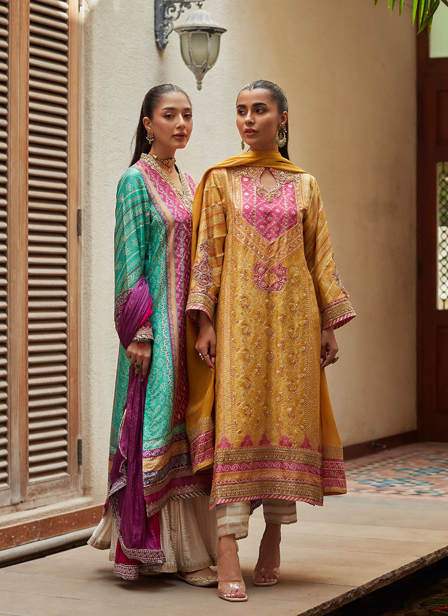 Lita Saffron Kurta and Dupatta