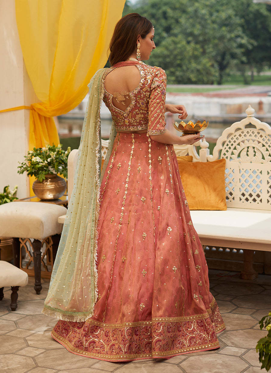 Shehrbano Rose Gold Lehnga Choli