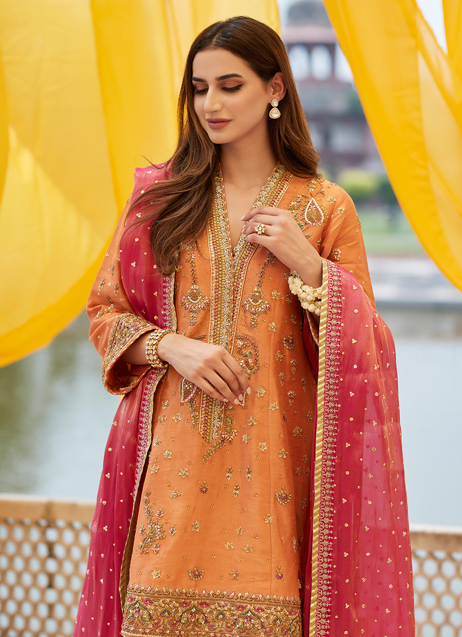 Zahra Coral A line Kurta