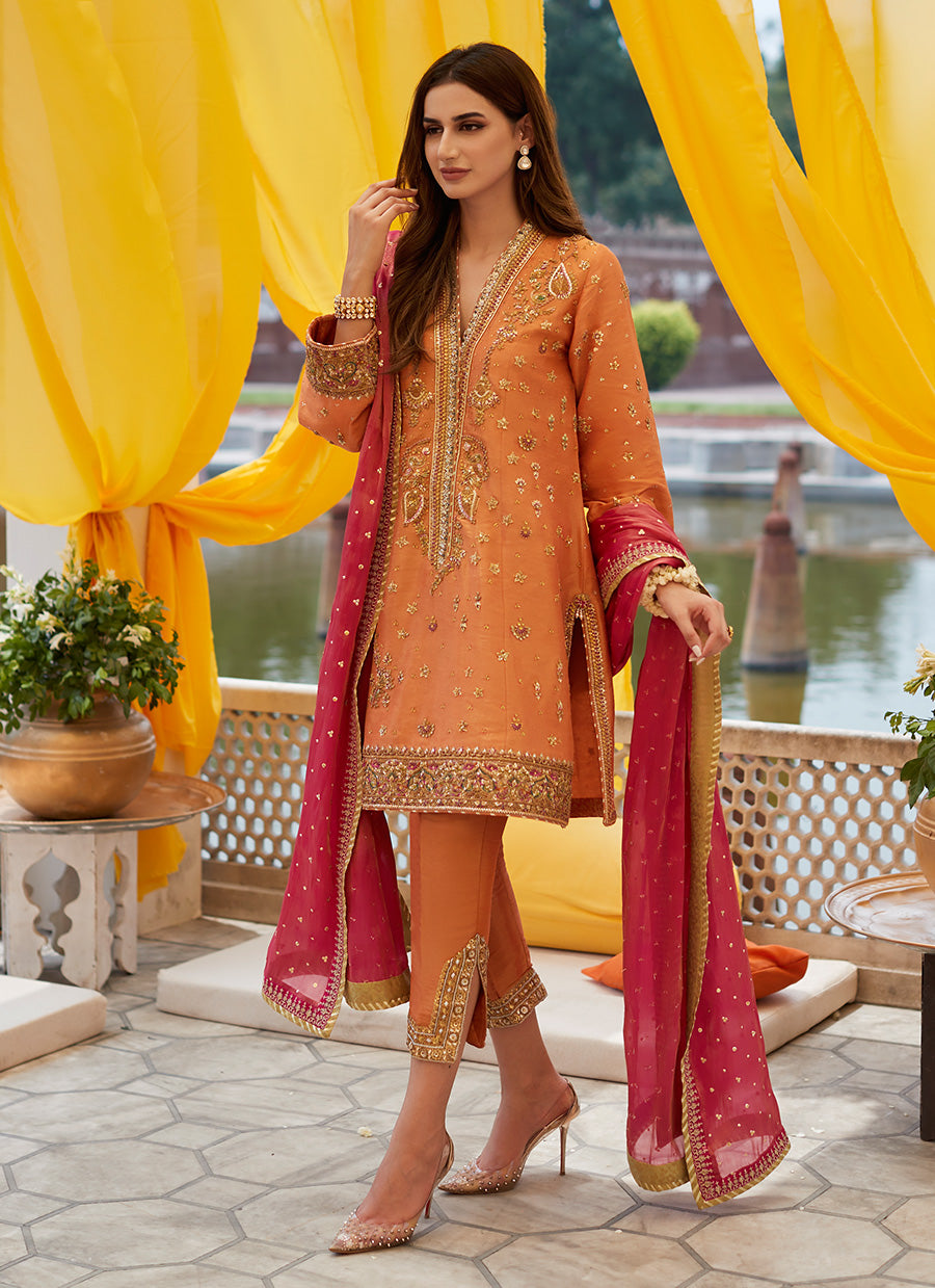 Zahra Coral A line Kurta