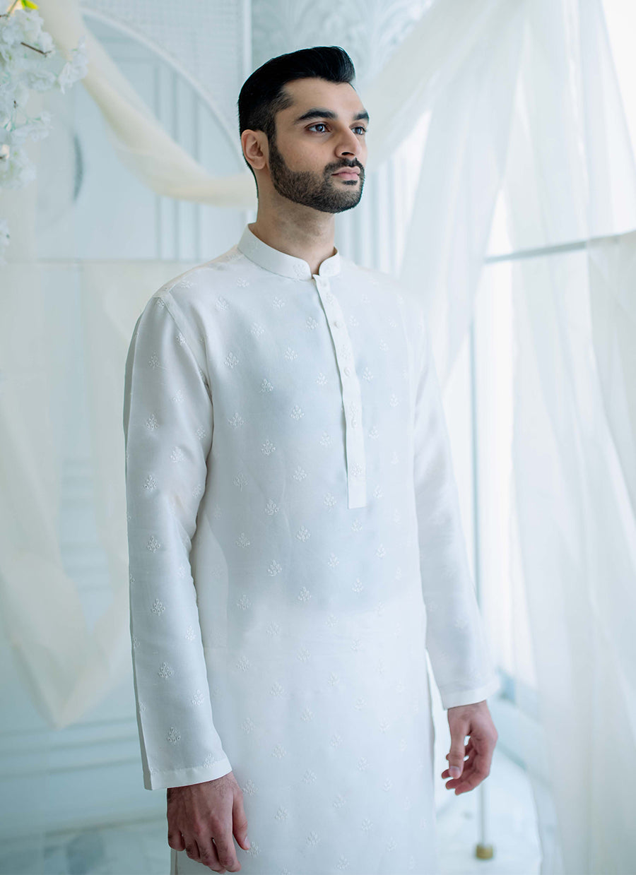 Blanco Silk Kurta