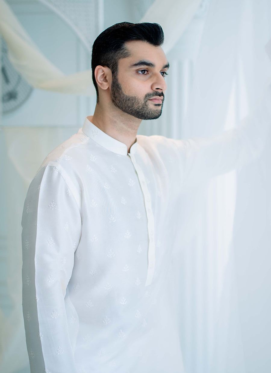 Blanco Silk Kurta