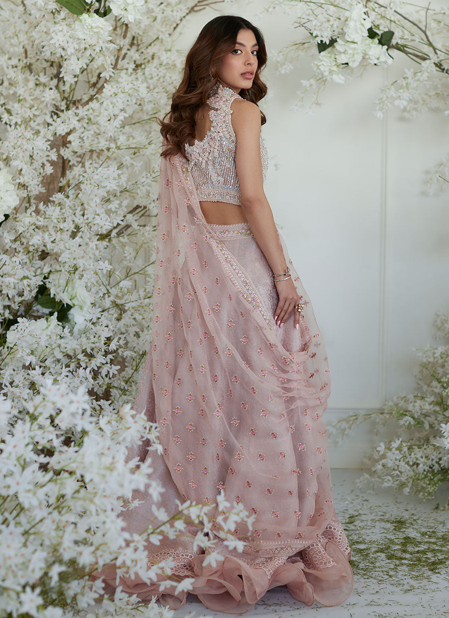 Winona Pink Lehnga Saree