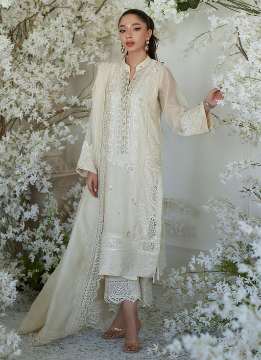 Paige Ivory Shirt and Dupatta