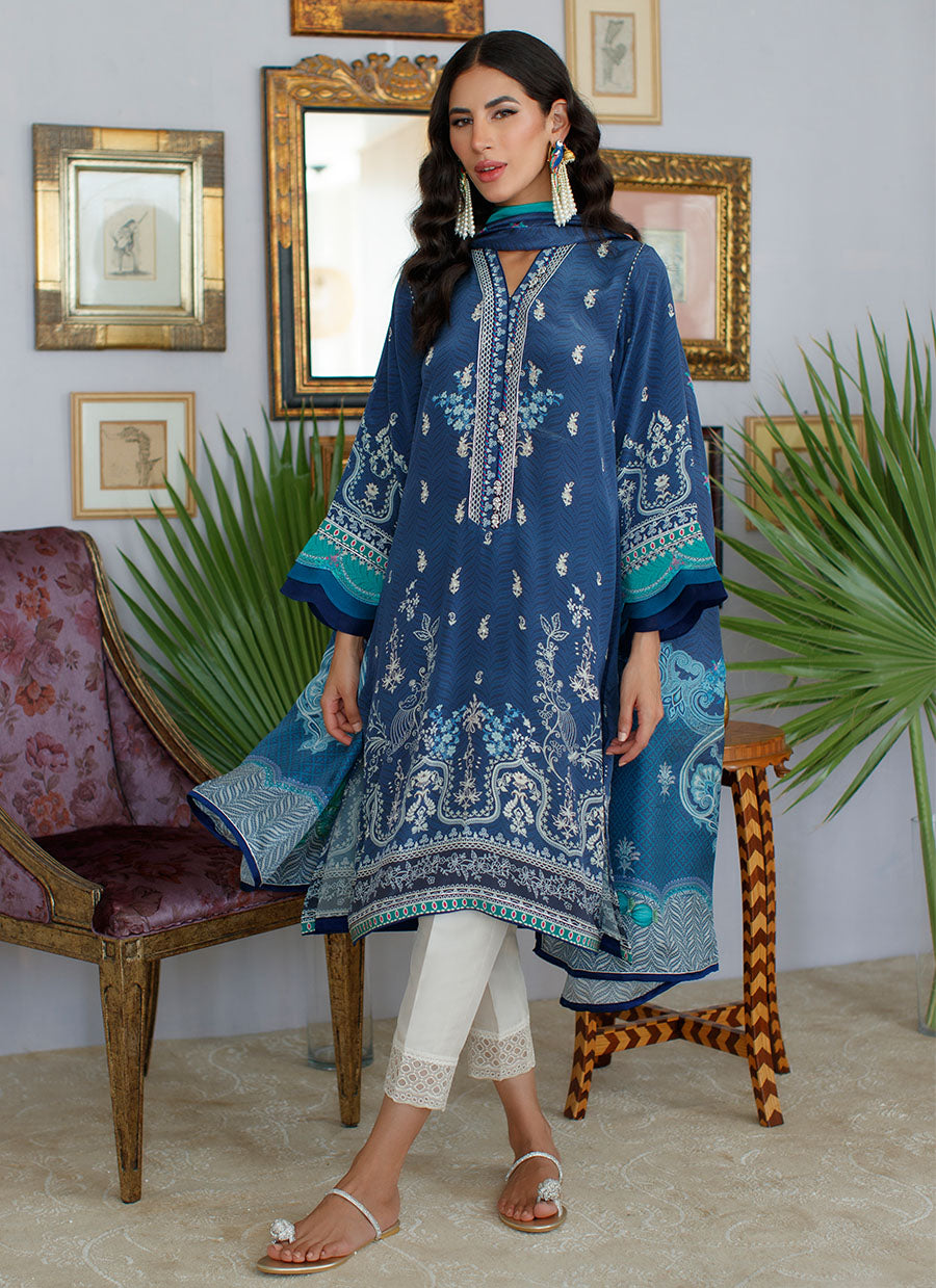 Aaliyah Midnight Shirt and Dupatta